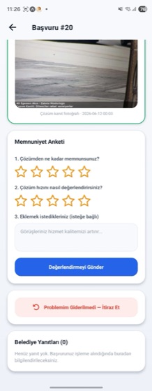 Memnuniyet anketi ve itiraz